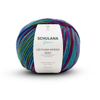 Miękka włóczka Filana-Merino Print premium merino 100% 50g