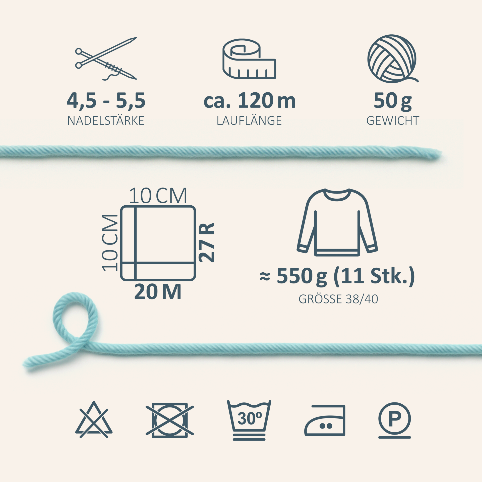 Ekstra delikatna wełna merino włoska print 19,5 mikrona na druty