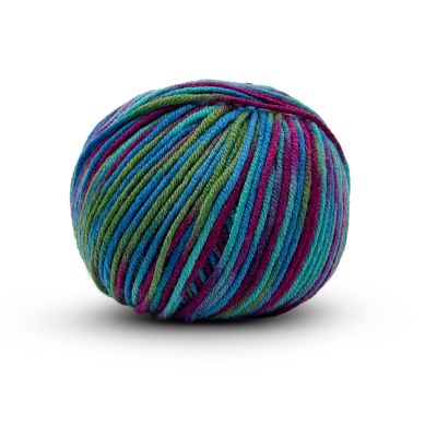 Miękka włóczka Filana-Merino Print premium merino 100% 50g niebiesko-fioletowy