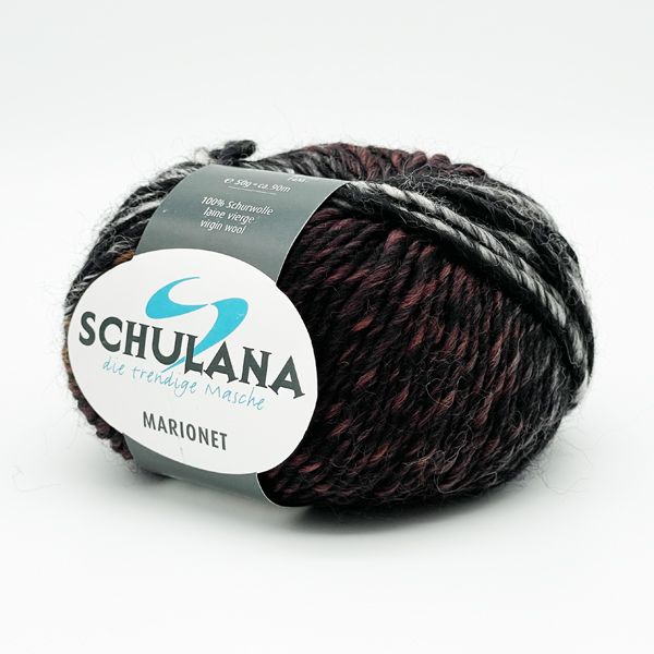 Wszechstronna wełna merino wielobarwna na swetry 90m Ciemny brąz